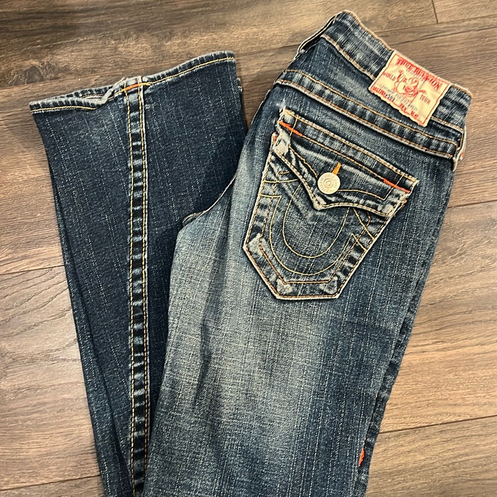 True Religion boot cut low rise jeans